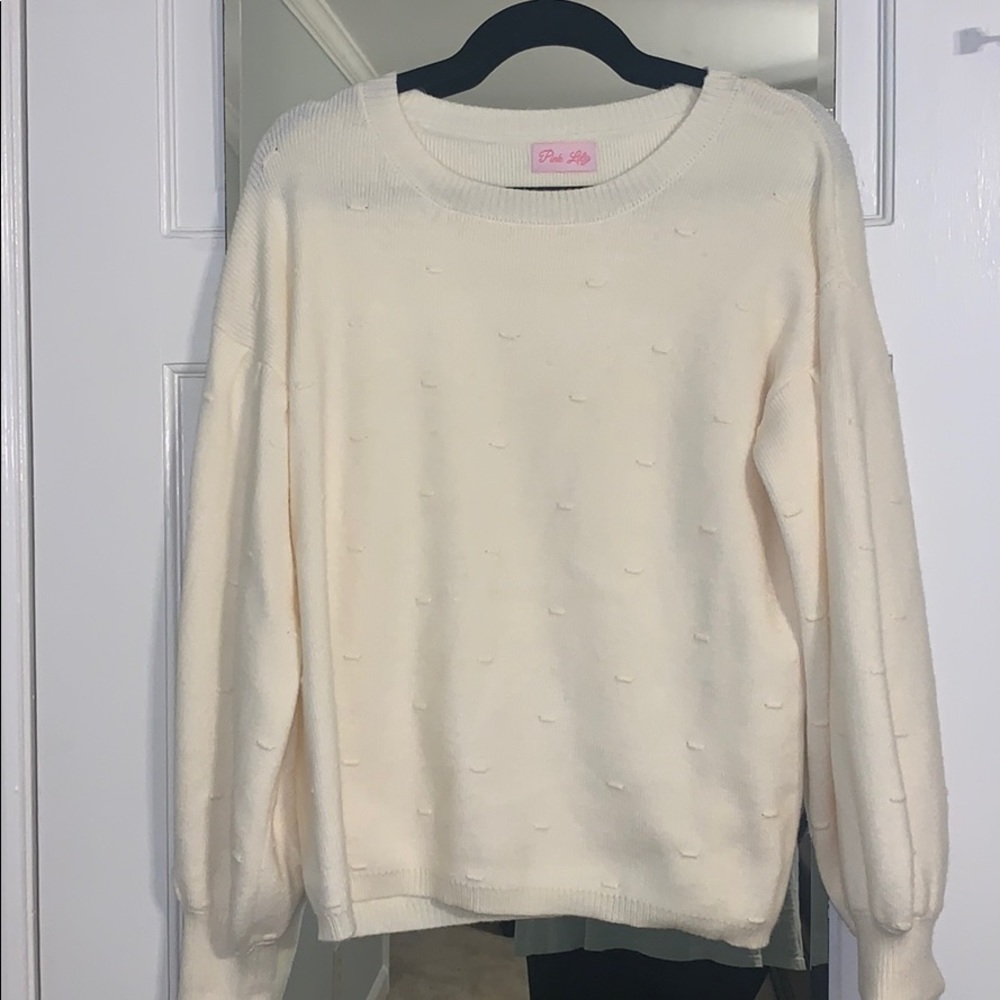 Cream sweater